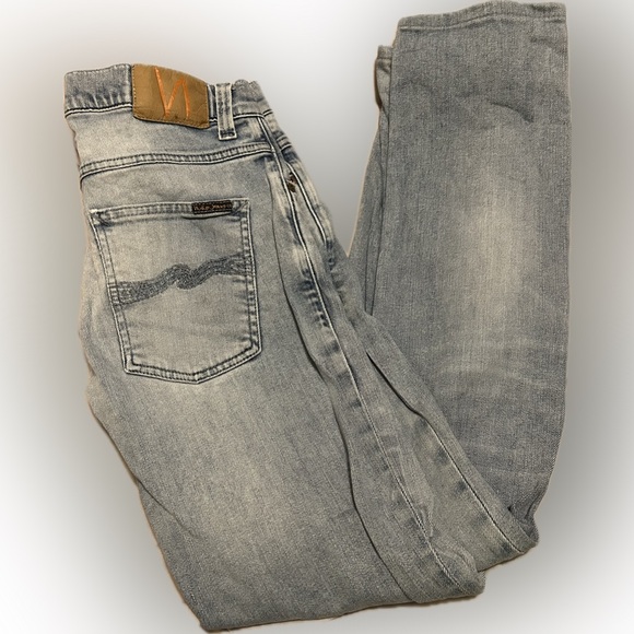 Men’s Nudies Grim Tim Slim Straight Jeans - Picture 4 of 11